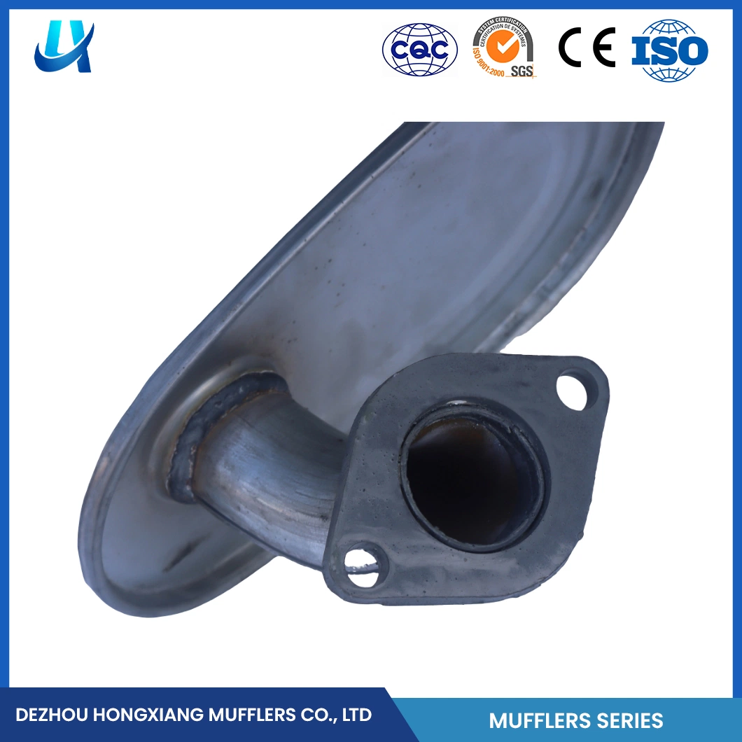 Ponteira Hongxiang e módulo ponteira universal China mais silencioso Fabrico de silenciador OEM Custom Steel material da carroçaria silenciador de 25 mm