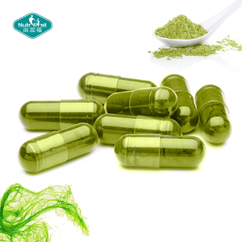 Organic Chlorophyll Vegan Protein Green Superfood Capsule Bulk Spirulina Alga Chlorella Powder