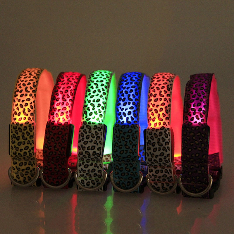 Leopard LED Lighting Dog Collar Dog Product Pet Products