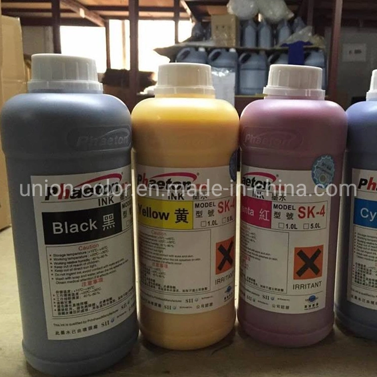 1L 5L Package Spt 510 1020 Head Phaeton Original Sk4 Ink Flex Vinyl Sticker PVC Pet Printing Ink Pigment Ink Made in China