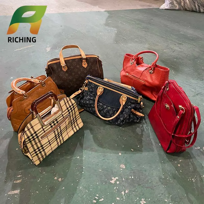 Factory Wholesale Premium Quality Korea Second Hand Mixed Designer Bags Supplier Branded Luxury Ladies Women Leather Hand Used Bags in Bales