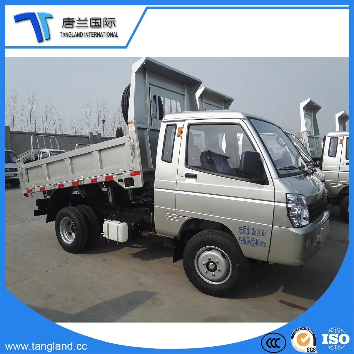 Kipper/Kipper/Dumping Truck mit einreihiger Kabine Benzinmotor aus China