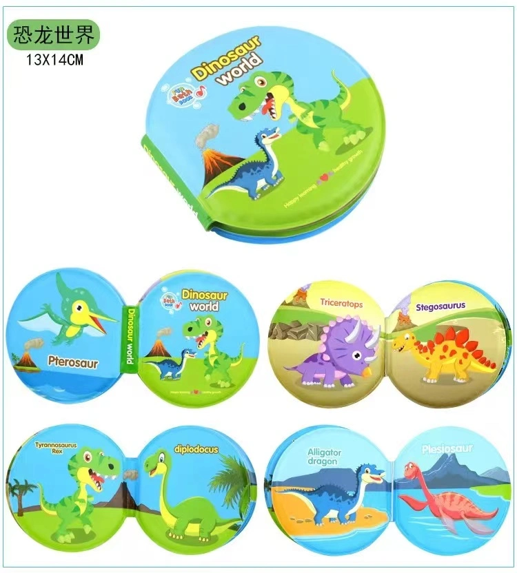 Eco-Friendly EVA Baby's Bath Book Custom Waterproof Baby Bath Book BPA Free Water Magic Bath Books