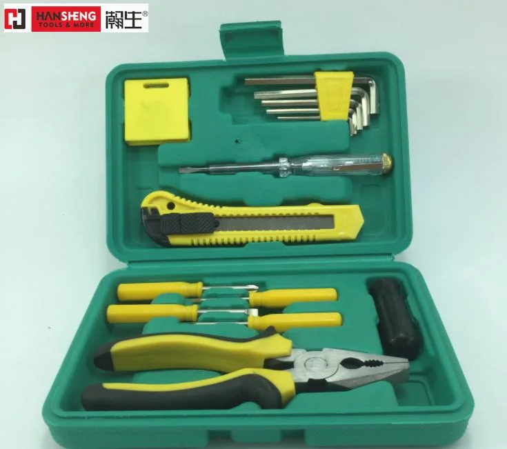 10, 12, 31PCS Household Set Tools, Aluminum Alloy Toolbox, Combination, Set, Gift Tools, Made of Carbon Steel, Polish, Pliers, Wire Clamp, Hammer, Wrench, Snips