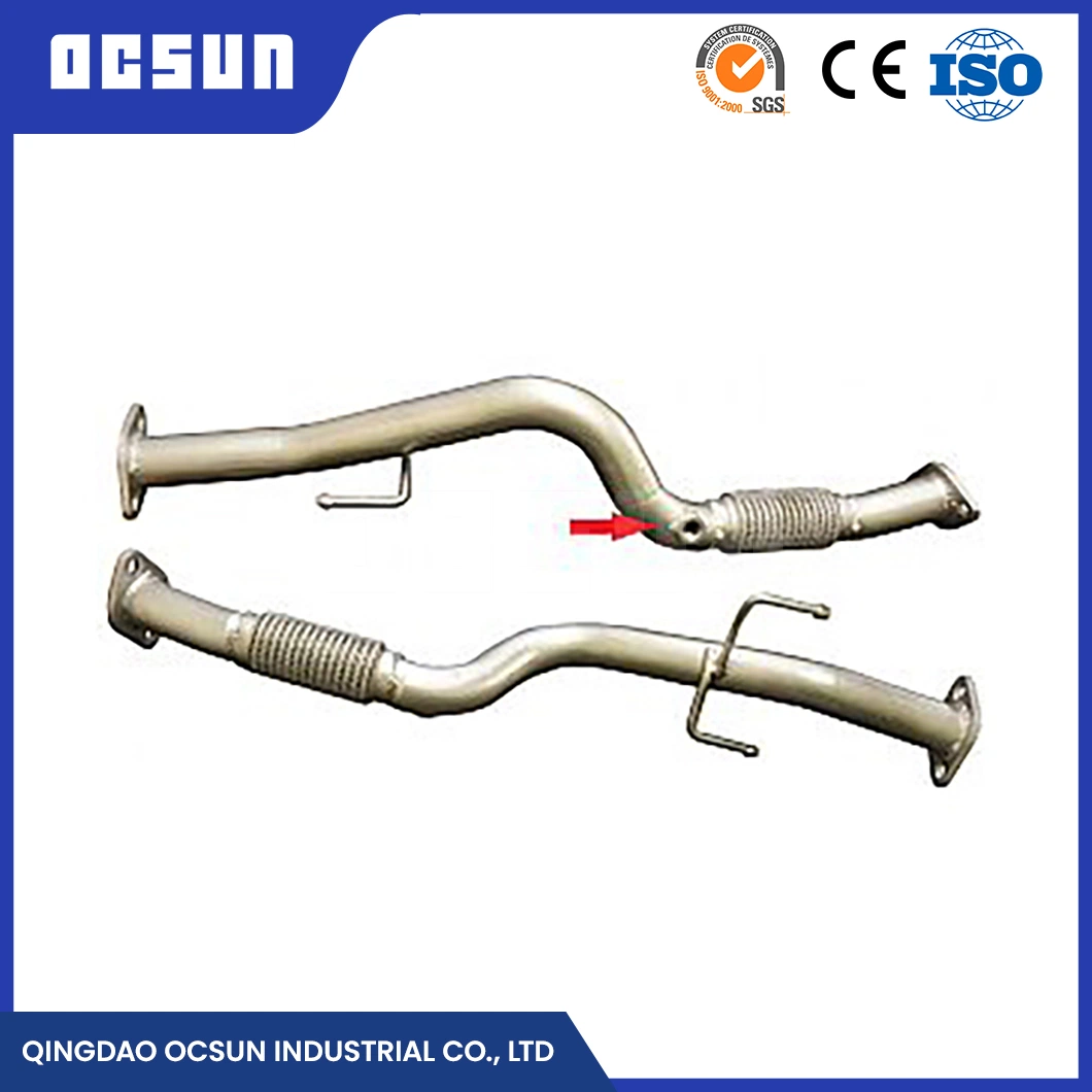 Ocsun Car Front-Pipe Exhaust Pipes China Front Exhaust Pipes for Cars Manufacturer High-Quality Front Exhaust Flex Pipe Front Pipe (F10004) and Exhaust Pipe
