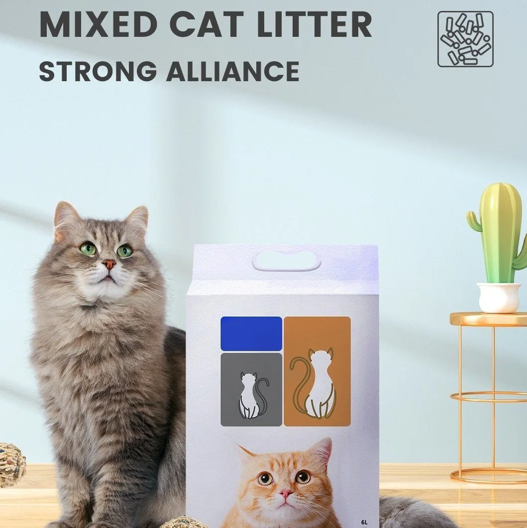 6L /Bag Pacote Vácuo Tofu Cat Serapilheira Produtos Pet Dissolução Rápida limpeza Pet Acessórios Pet
