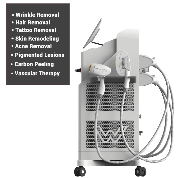 Multifunction 5 in 1 Q Switched ND YAG Laser Elight Opt IPL Hair Removal Machine