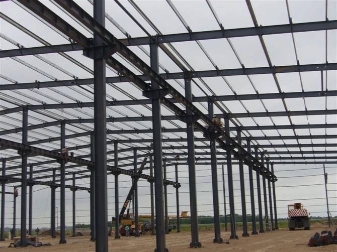 Productos populares Prefab estructura de acero ligero fábrica industrial Taller de construcción (KXD-63)