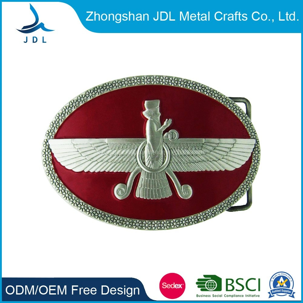 Wholesale/Supplier Custom Made 3D Fashion Logo Webbing Seat Zinc Alloy/Brass/Western Antique Silver Adjustable Metal Pin Belt Buckles for Leather Belt (belt-038)