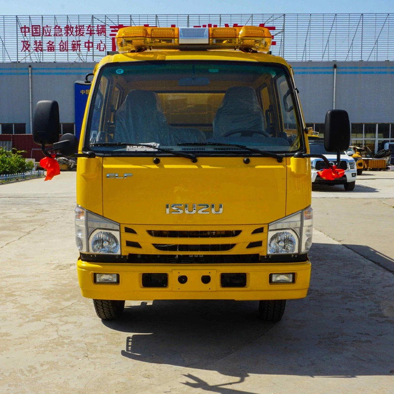 I-Suzu renovada 4X4 100p reparar el vehículo para la camioneta de rescate de emergencia contra incendios de aluminio móviles estación de trabajo de los refugios de taller