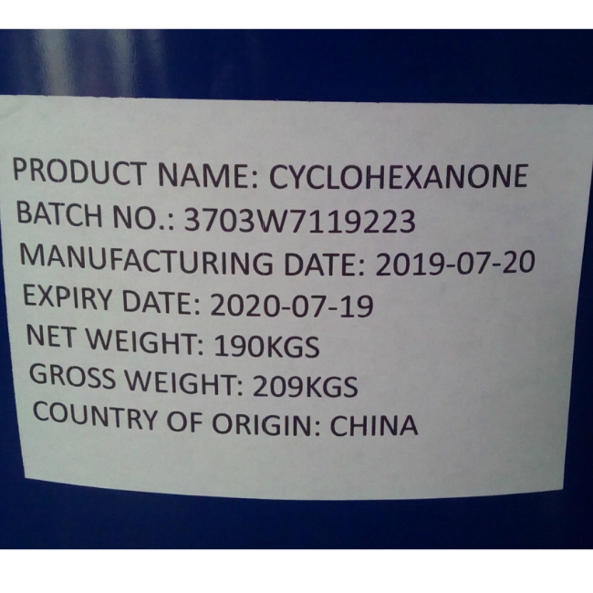 Cyclohexanone/Cyc Un No. 1915 for Major Intermediates of Caprolactam