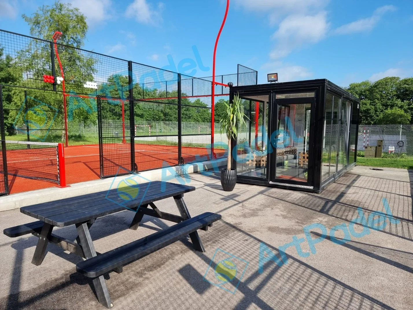 Popular Panoramic Padel Court Installed Outdoor and Indoor Sport Field