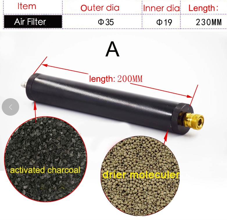 Activated Charcoal Air Filter for Air Compressor High Pressure 4500 Psi