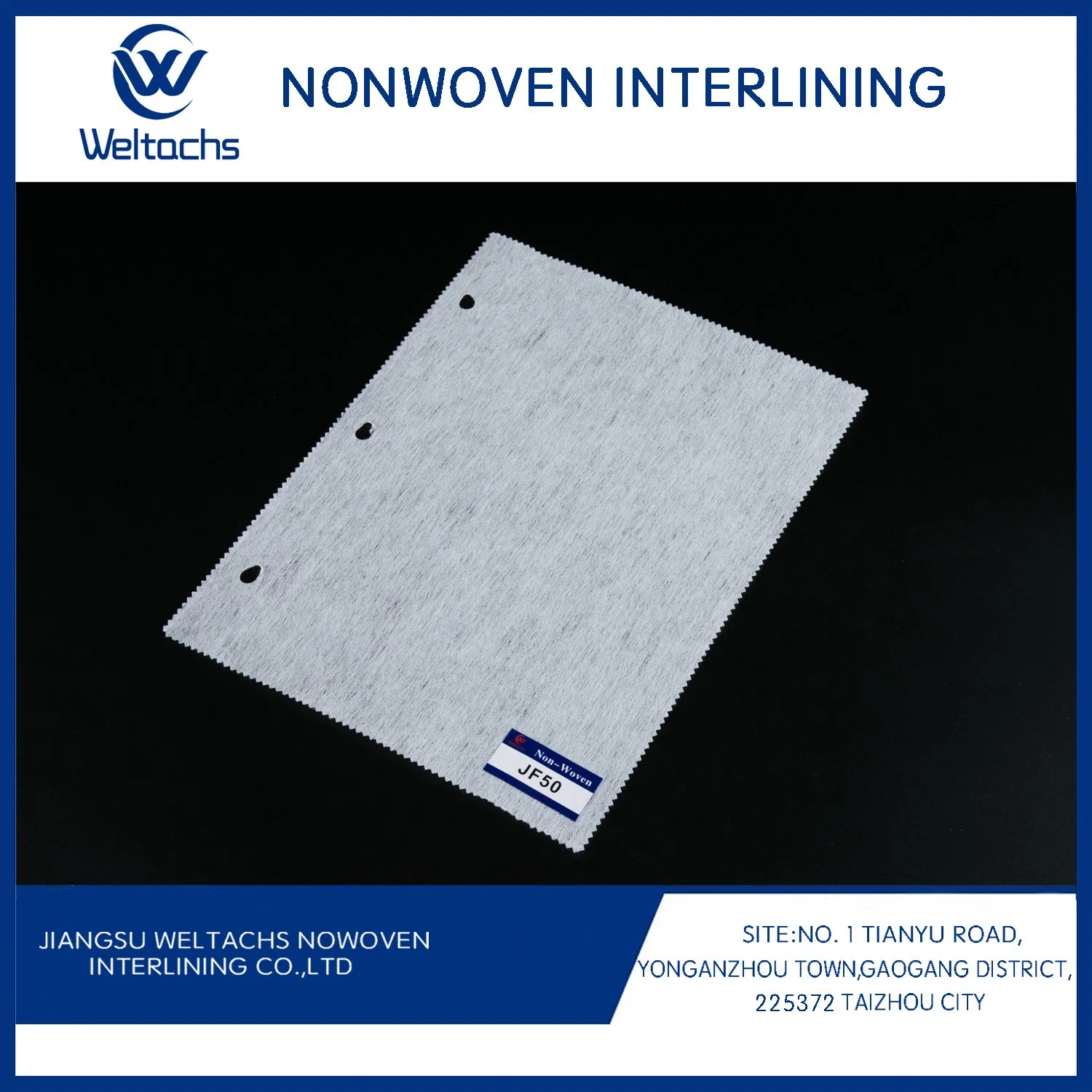 Soft 100% Polyester Double Sided Non Woven Fusible Interlining
