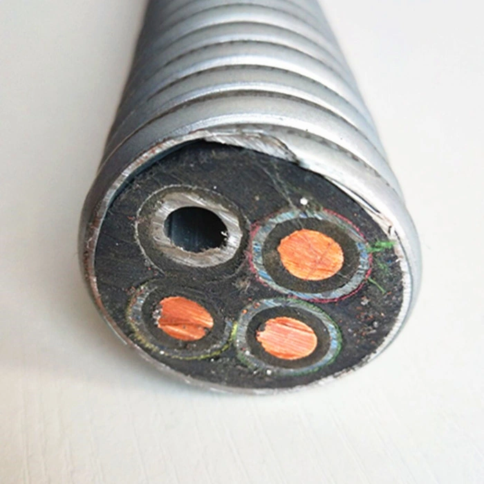 1,8/3kV 4 AWG PVC-Tauchölpumpe, mit Stahlarmierungskabel Esp-Hersteller