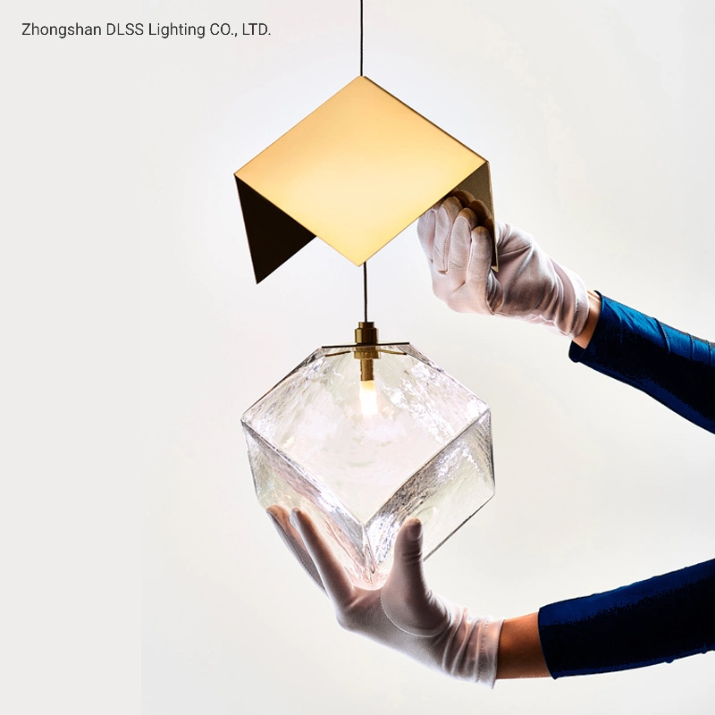 Iluminação moderna réplica de gelo luz LED Ouro Pendente de grande lustre a Lâmpada