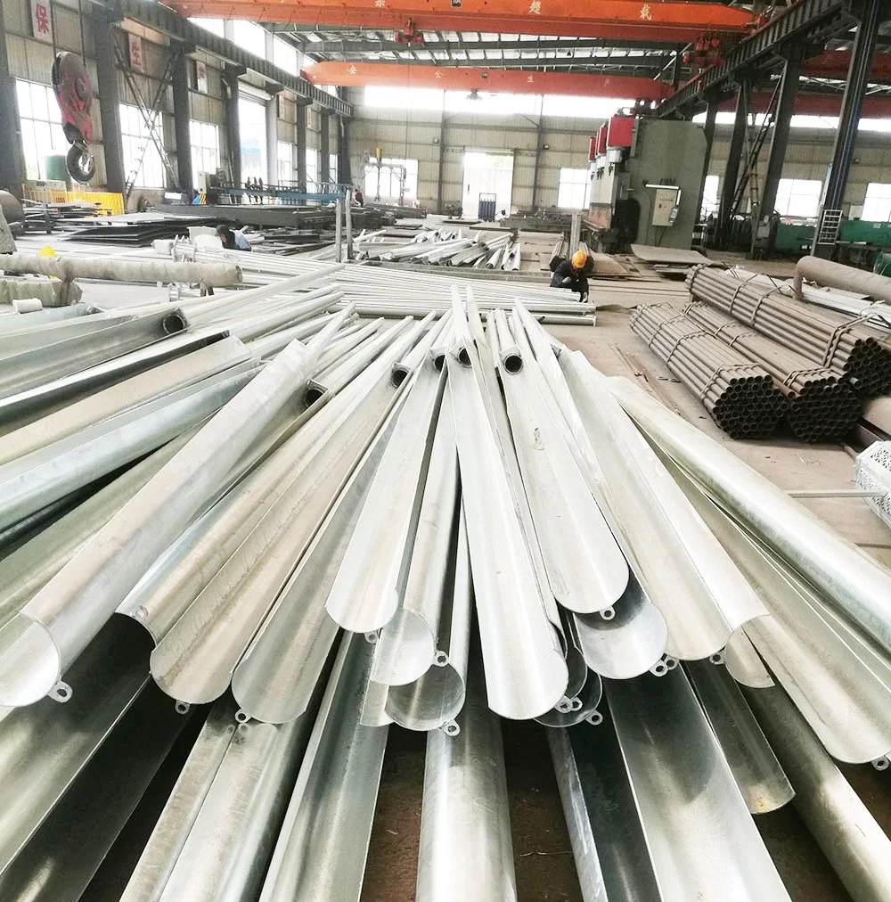 LED Stainless Steel Telescopic Electric Galvanized Steel Pole