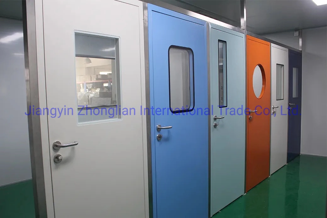 Designs Modern Metal Door Hospital Cleanroom Glass Steel Interior Door