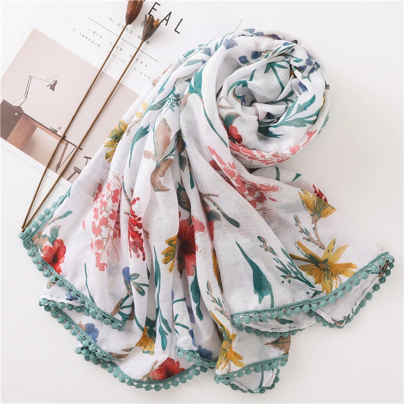 Wholesale/Supplier New Fashion Lady Spring Summer Brand Designer Soft Pink Bright Scarf