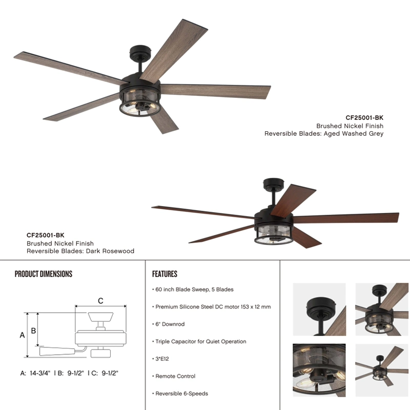 Household Appliance Remote Control Ceiling Light Luxury Cooling Ceiling Fan Modern Ceiling Fan Decorative Lighting LED Ceiling Fan Light