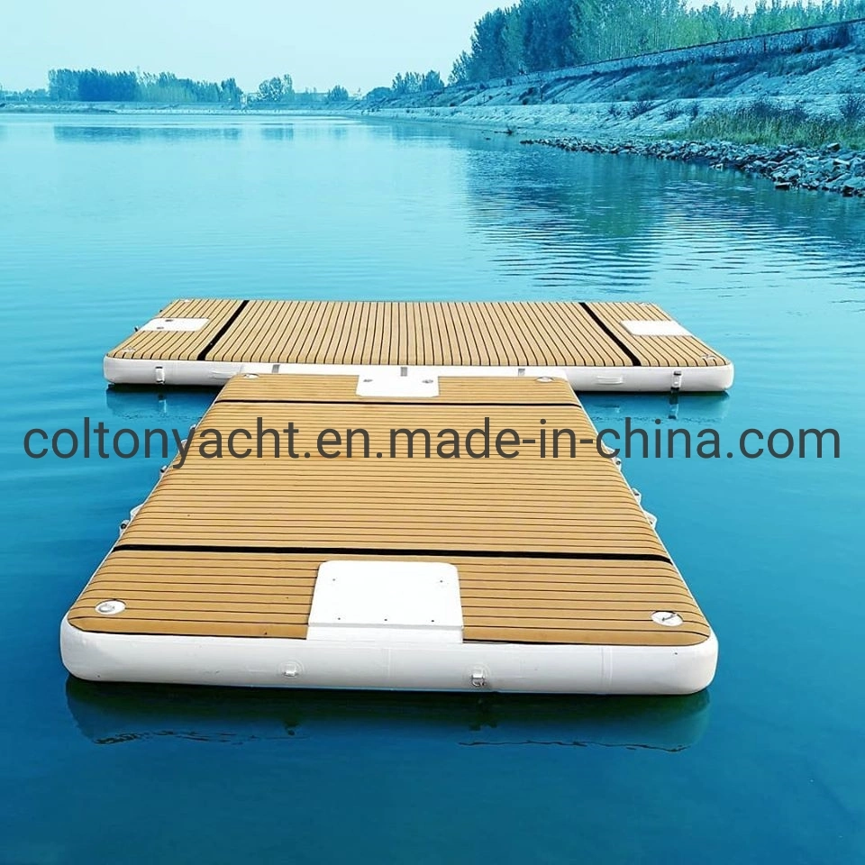 Plataforma de baño inflables Dock y Yate dock flotante con tamaño personalizado