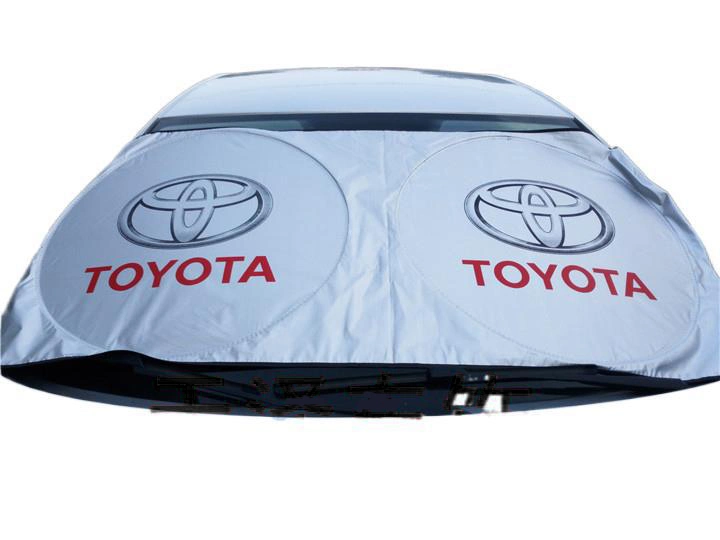 Car Sunshade Double Circle Car Sun Shield Silver Coated