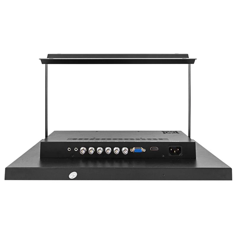 Les moniteurs LCD boîtier métallique de 10 pouces caméra de surveillance châssis industriel Connecteur AV Stand support moniteur de studio de vidéosurveillance