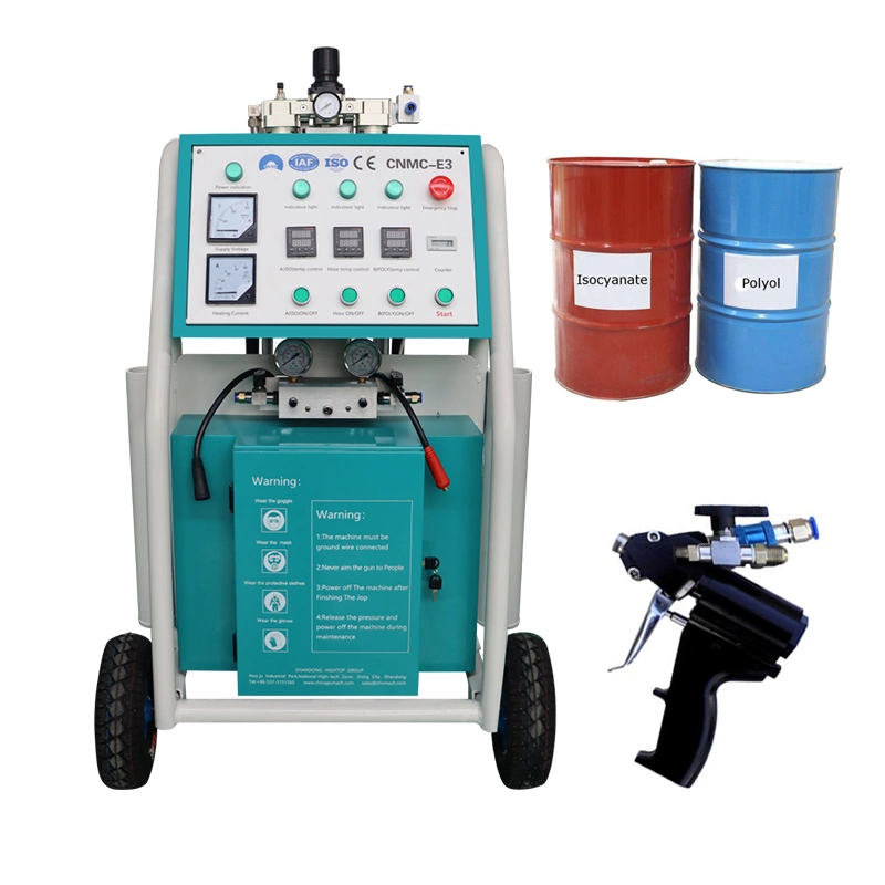 CE Certification Professional Double Components Pneumatic Polyurethane Polyurea Pressure Proportioner Foam Spray Machine for Roof Wall Building Insulation