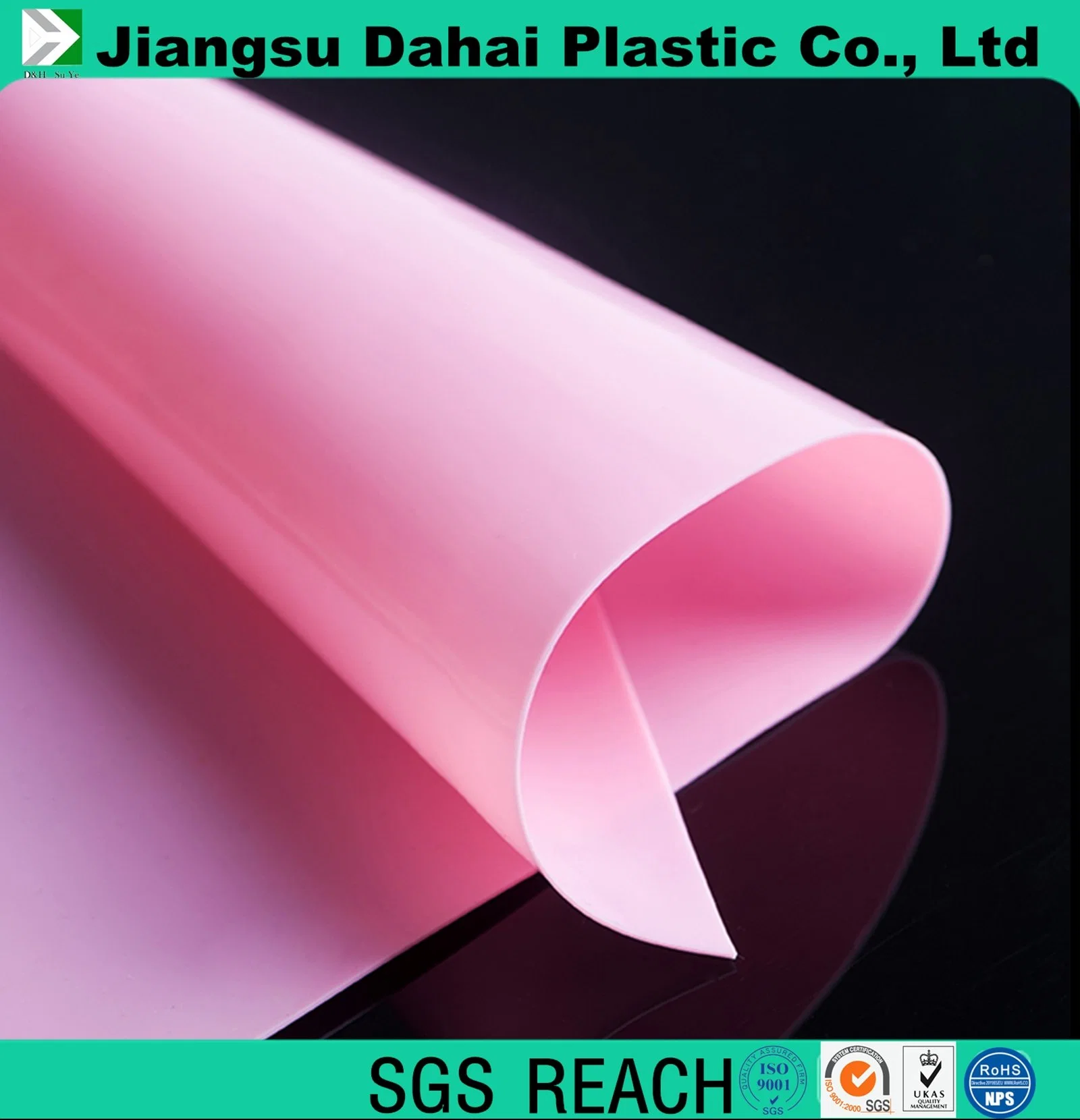 Pink Color PVC Film for Bags Raincoat Inflatable Toys Water-Bed