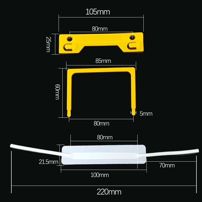 Factory Direct Plastic U-Tube Fasteners U-Clip Fastener with Many Colors for Medical File Folder