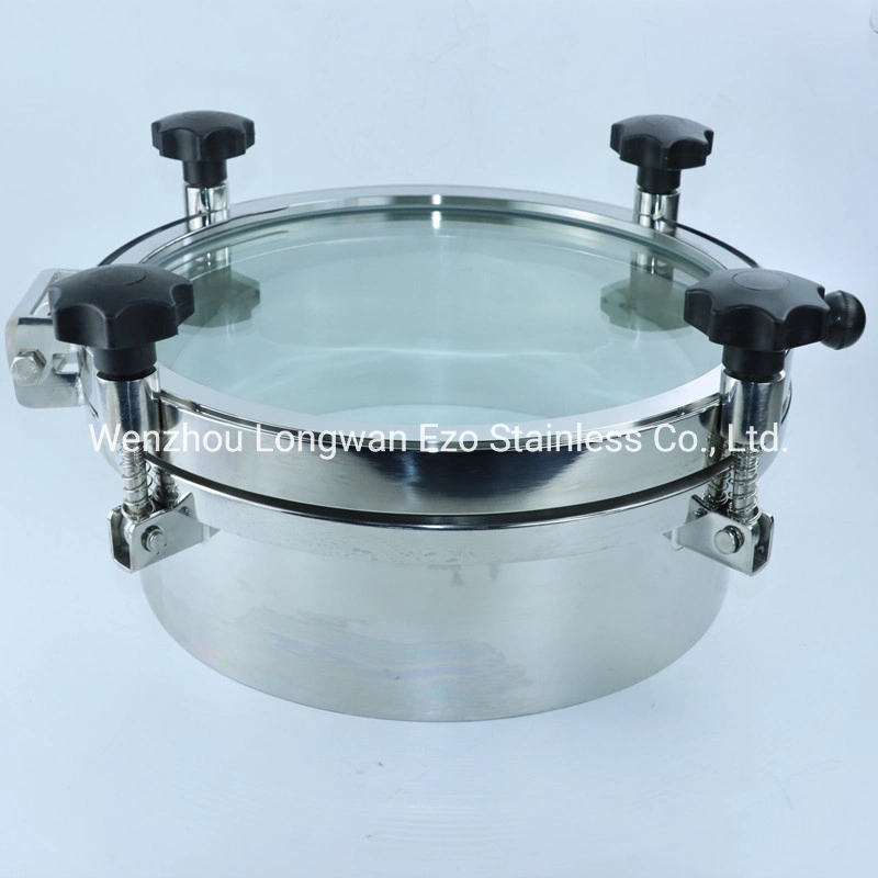 Stainless Steel 304/316L Food Grade Round Top Tank Manhole Cover with EPDM Seal