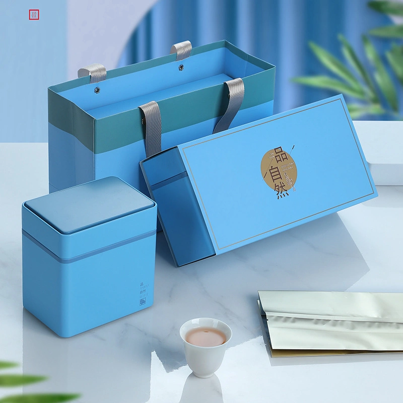 Caja de embalaje Caja de regalo Lata de gran capacidad de Té Verde Té Negro Caja vacía