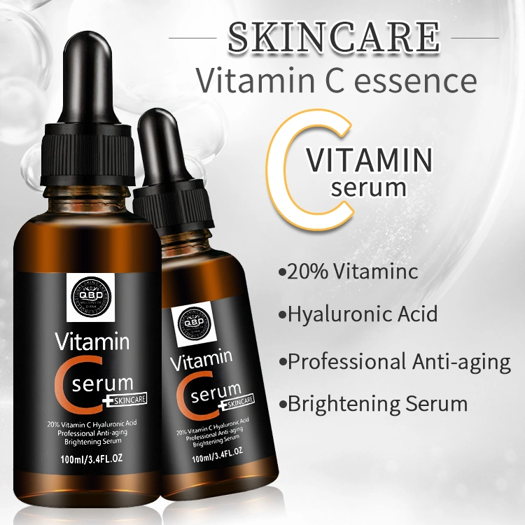 Etiqueta privada de alta calidad de la vitamina C en suero hidratante de ácido hialurónico blanqueamiento VC