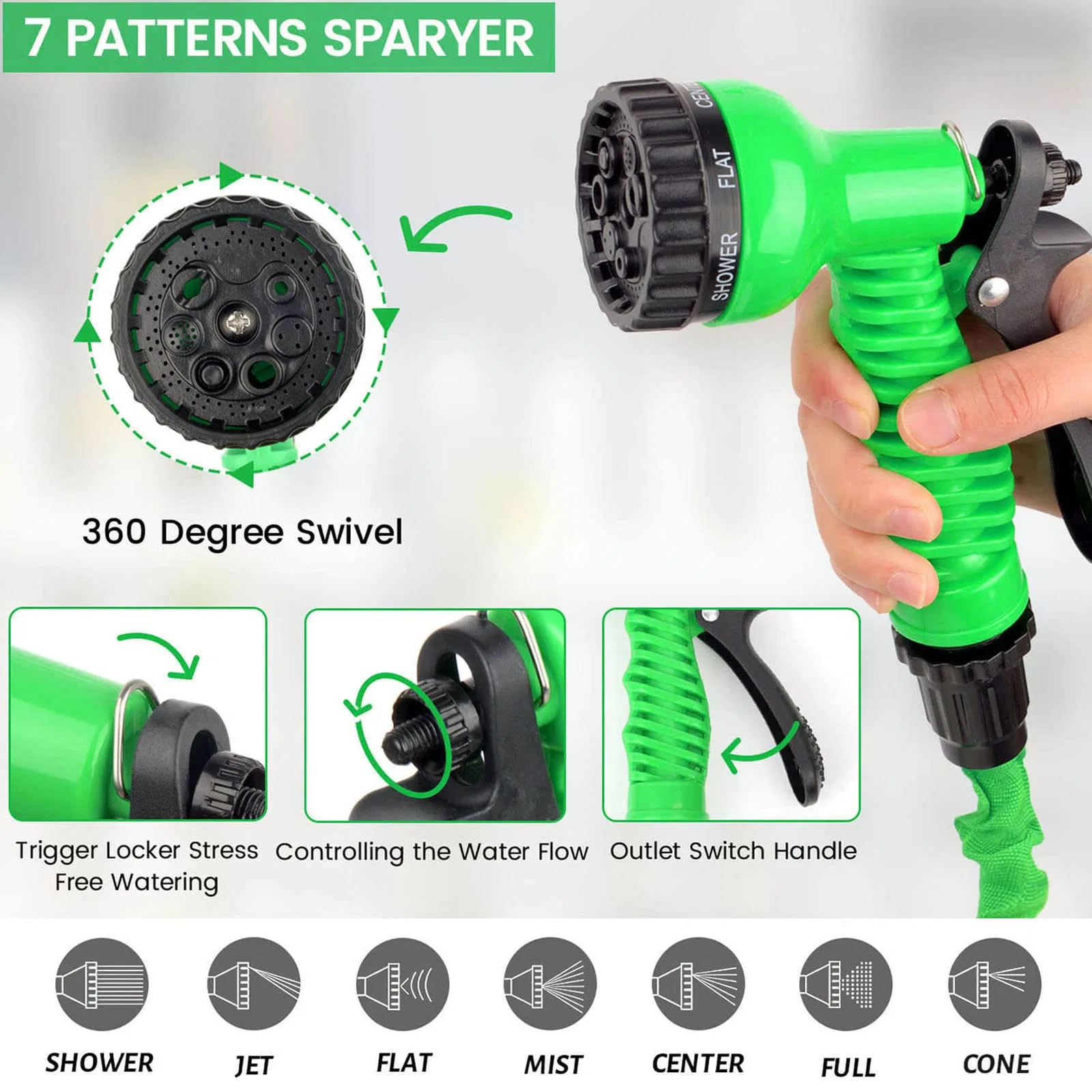 Low Price Water Pipe Nozzle Flexible Multi-Functional Gardening Garden Hose