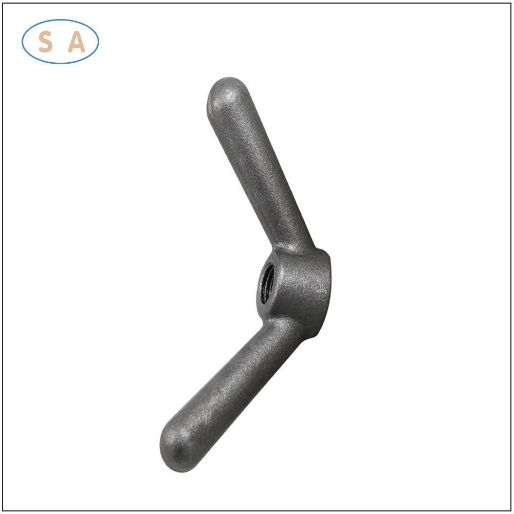 Carbon Steel White Zinc Plated Butterfly Nut Forging American Claw Nut Hand Screw Nut