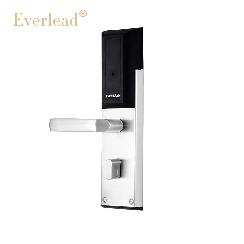 High quality/High cost performance  and Cheap Price Stainless Steel MIFARE Cards Handle Bluetooth Hotel Electric Door Lock with Free Management Software