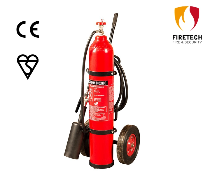 Carrito de 10kg/mobile/CO2 con ruedas extintor de incendios con Ce/bsi aprobado