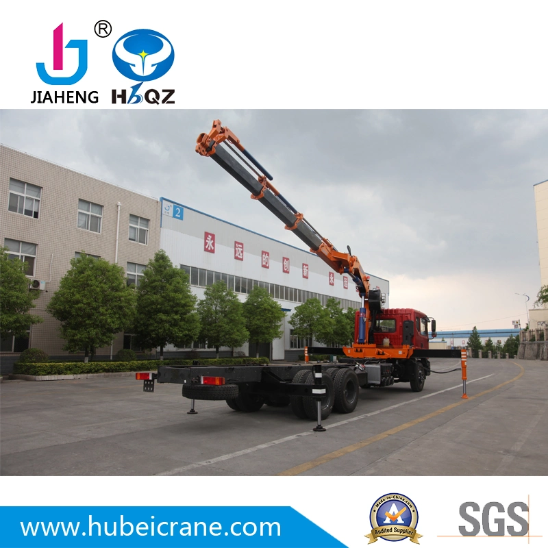 HBQZ  12 Ton Dongfeng Folding Boom Truck Mounted Cranes