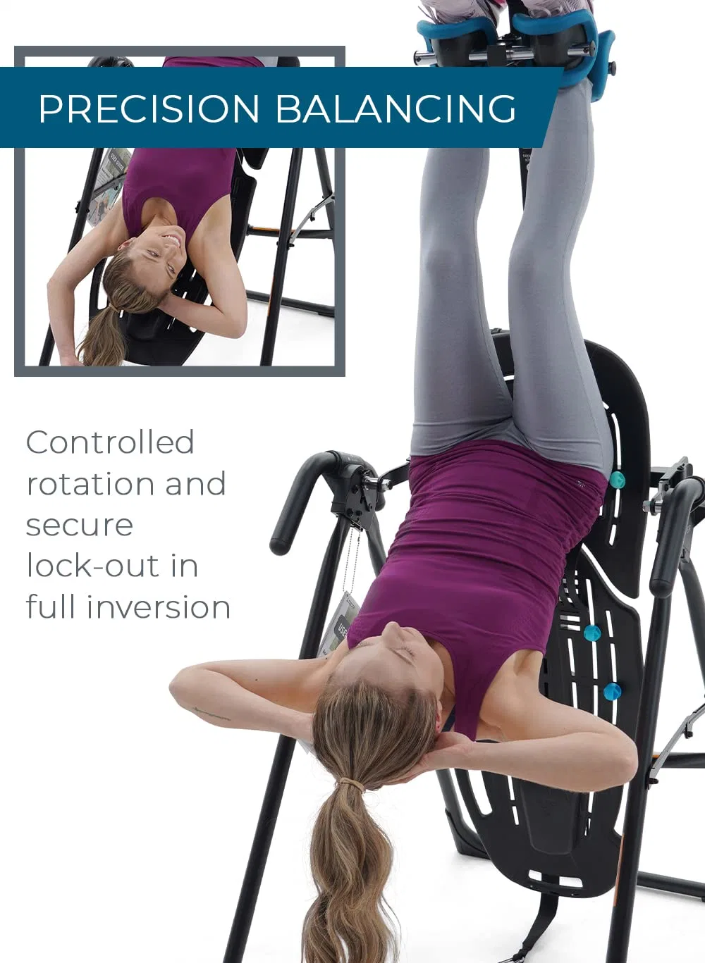 Wholeprice Selling Gym Fitness High quality/High cost performance  FDA-Registered UL Safety-Certified Inversion Table