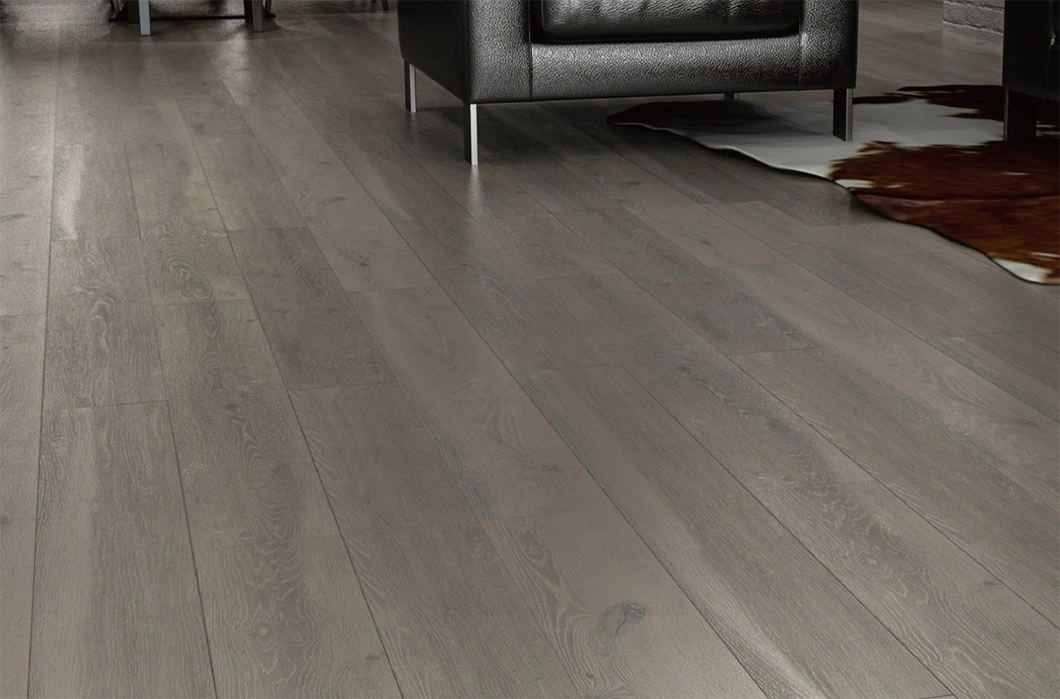 Hogar 8.3mm Cereza En relieve diseñado laminado resistente al agua Suelos de madera de madera laminada