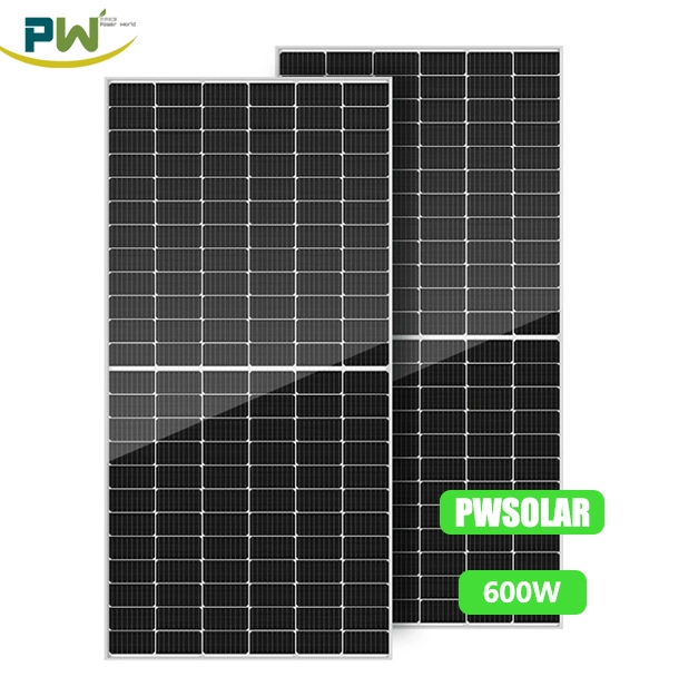 Wholesale/Supplier High Efficiency 500W 550W 600W Monocrystaline Silicon Solar Panel 12V 24V 36V 48V, Solar Cell Plate