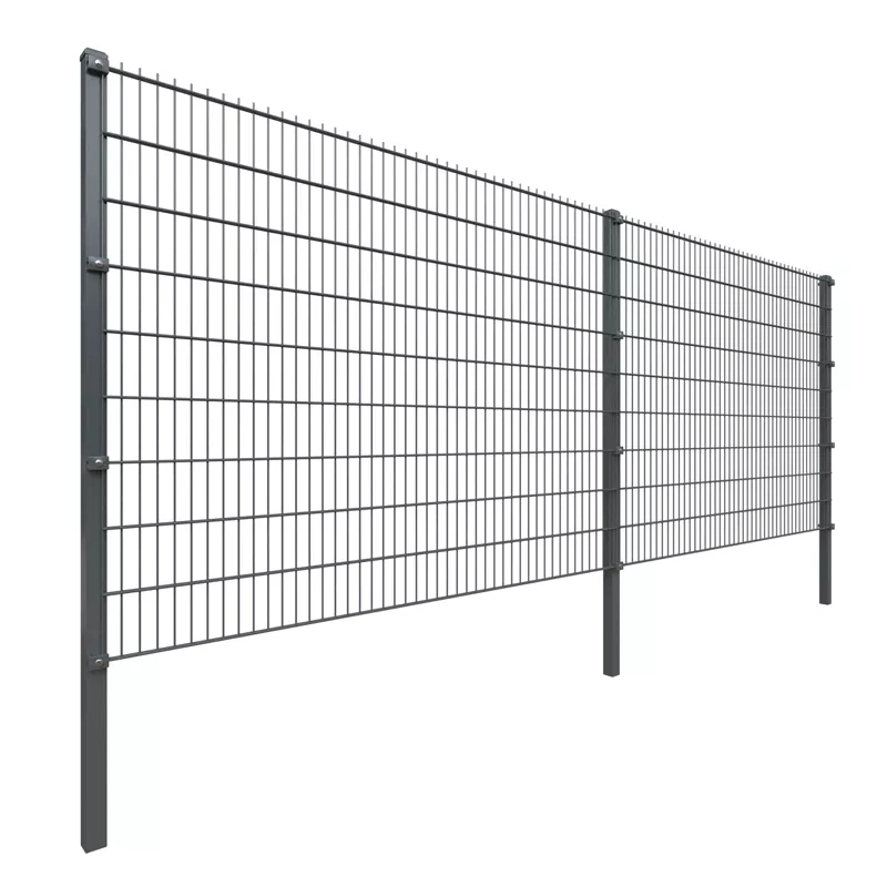 Double 2D Fence Horizontal Wire Mesh 2D Fence Supply Galvanized and PVC Coated 868/656 Steel Fence Panels