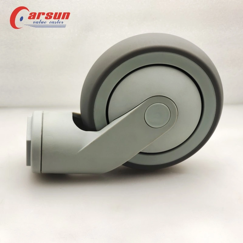 Medical Caster Wheel Silent Without Damaging The Ground All Plastic Without Brakes Swivel Caster Wheel