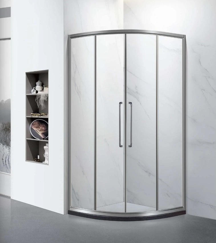 Household Stainless Steel Tempered Glass Shower Room Bathroom with Sliding Door