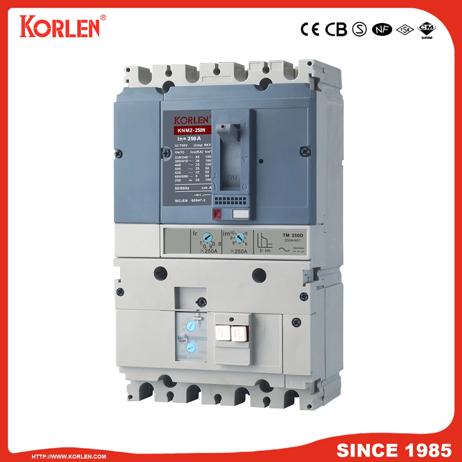 Protection Device Mould Circuit Breaker 3p Squared Overload Protection