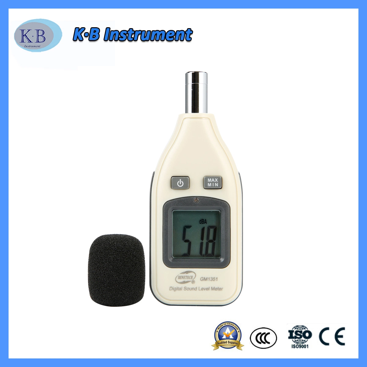 Portable LCD Digital Sound Level Meter Decibel Data Logger 30-130dB with USB