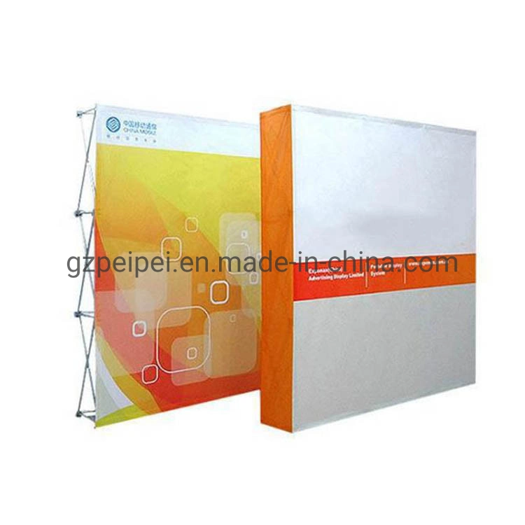 China Factory Pop up Banner Display Stand exposición personalizada portátil Stand telón de fondo exposición Stand Fabricante Feria de equipos