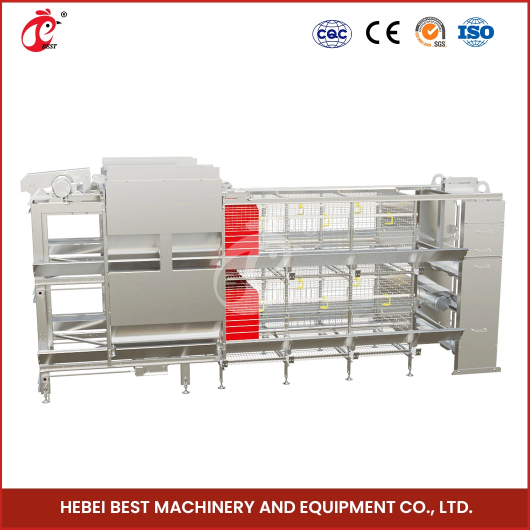 Bestchickencage H Frame Broiler Cages China Broiler House Heating Equipment Wholesale/Supplierr Low Carbon Steel Wire Material Broiler Raising Cage