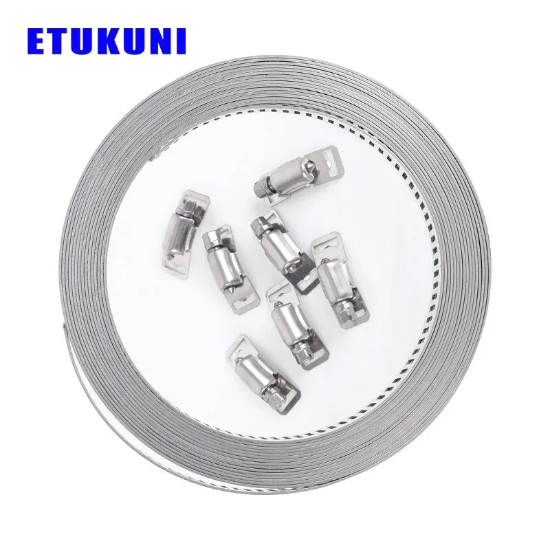 12.7mm Bandwidth Highquality Stainless Steel of America Type Worm Drive Hose Clamp Flexible Metal Hoses