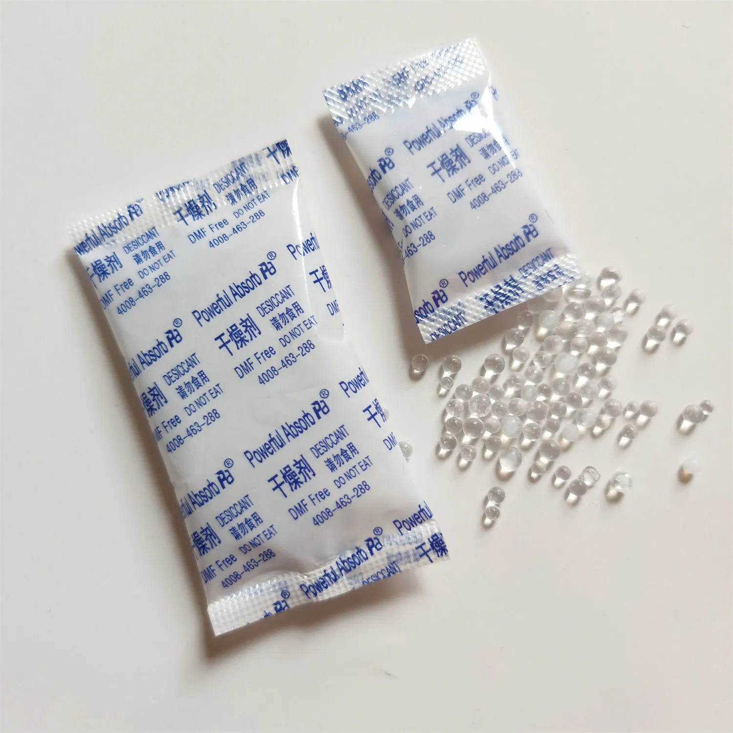 2g White Silica Gel in Plastic OPP Bag for Dried Food Storage